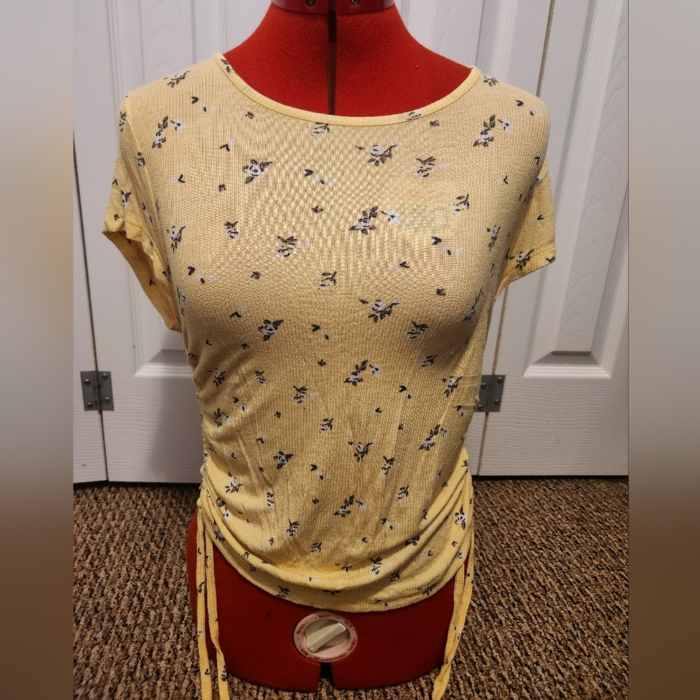 Yellow floral tee from Rue21